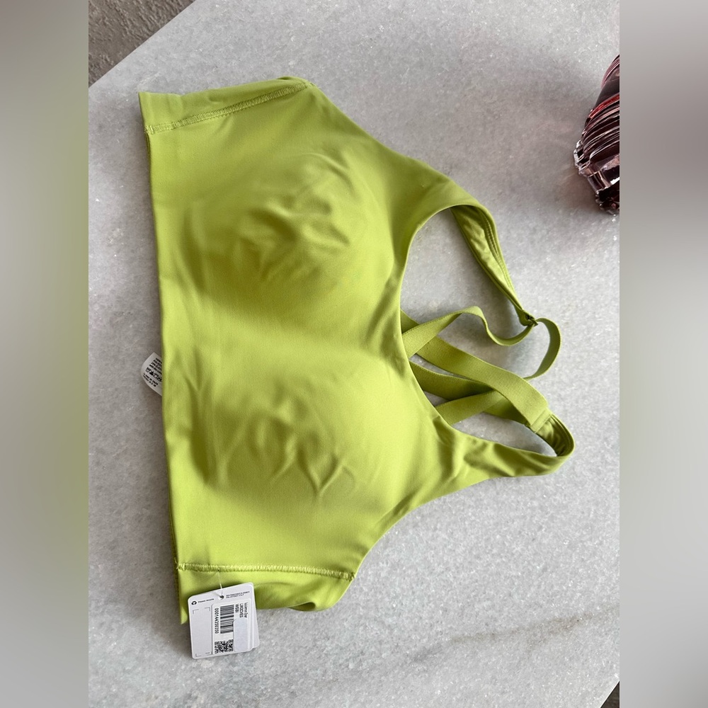 lululemon athletica Lime Green Strappy Sports Bra